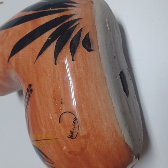 mexican pottery cat hand painted - Picture 5 of 5